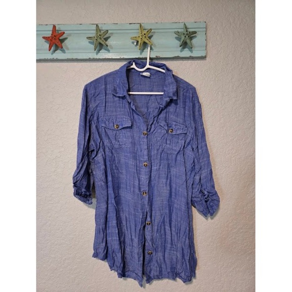 Dotti Blue Tunic Top